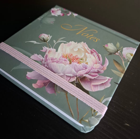 Petit carnet de notes poétique "Pivoine & Sauge"