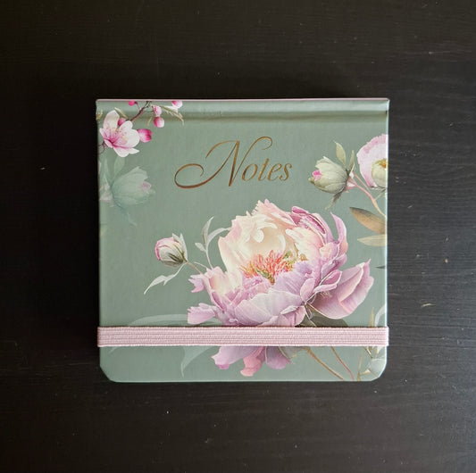 Petit carnet de notes poétique "Pivoine & Sauge"